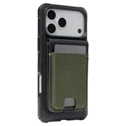 UAG รุ่น Metropolis Wallet - ที่เก็บบัตรติดหลังมือถือ - สี Kevlar Element Green