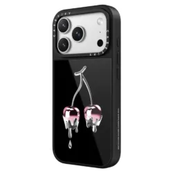 Casetify รุ่น Glaze Case with Magsafe - เคส iPhone 17 Pro Max - ลาย Chrome Cherry/Black