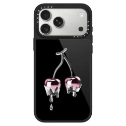 Casetify รุ่น Glaze Case with Magsafe - เคส iPhone 17 Pro Max - ลาย Chrome Cherry/Black