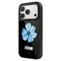 Casetify รุ่น Glaze Case with Magsafe - เคส iPhone 17 Pro Max - ลาย Blue Blossom/Black