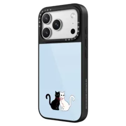 Casetify รุ่น Glaze Case with Magsafe - เคส iPhone 17 Pro Max - ลาย Bow Cats/Blue