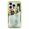 Ninja Labs รุ่น Flex Pouch® - เคส iPhone 14 Pro Max - สี Matcha/Clear