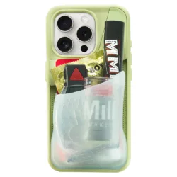 Ninja Labs รุ่น Flex Pouch® - เคส iPhone 14 Pro Max - สี Matcha/Clear