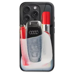 Ninja Labs รุ่น Flex Pouch® - เคส iPhone 14 Pro Max - สี Black/Clear
