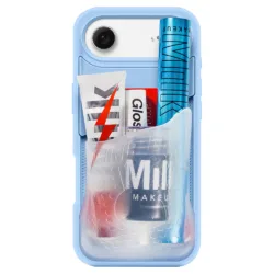 Ninja Labs รุ่น Flex Pouch® - เคส iPhone Air - สี Baby Blue/Clear