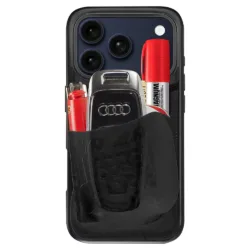 Ninja Labs รุ่น Flex Pouch® - เคส iPhone 17 Pro Max - สี Black/Black