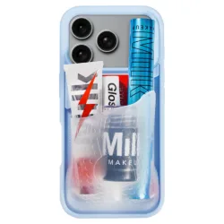 Ninja Labs รุ่น Flex Pouch® - เคส iPhone 17 Pro Max - สี Baby Blue/Clear