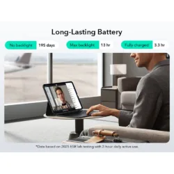 ESR รุ่น Shift Keyboard Case (Detachable) - เคส iPad Air 13" (M3/M2) - สี Dark Gray (US Layout)