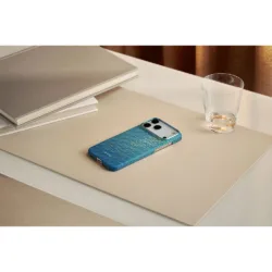 Pitaka รุ่น Glints of Gold - เคส iPhone 16 Pro Max - สี Lucid Blue