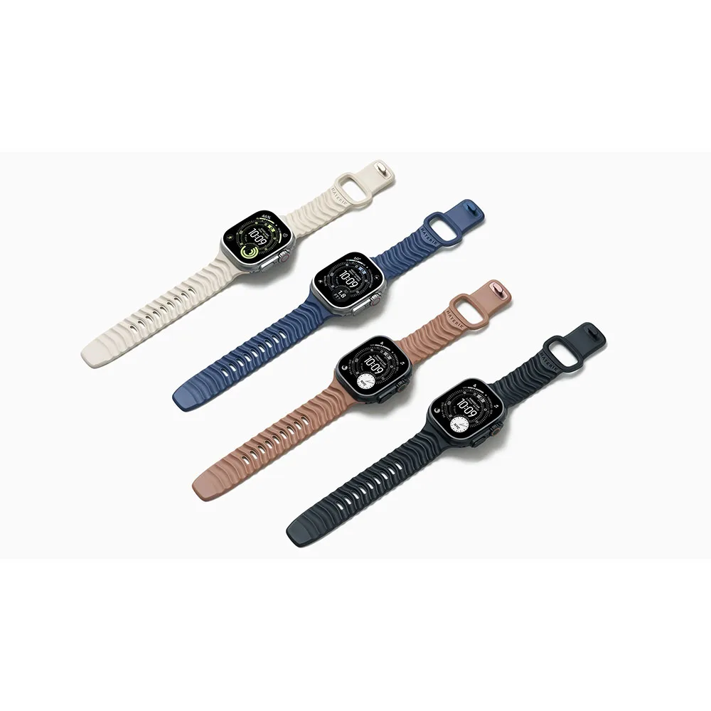 Materik รุ่น FKM Ripple Band - สายนาฬิกา Apple Watch 42(3)/44/45/46/49mm - สี Ivory Sand 4 Materik รุ่น FKM Ripple Band - สายนาฬิกา Apple Watch 42(3)/44/45/46/49mm - สี Ivory Sand - Image 4