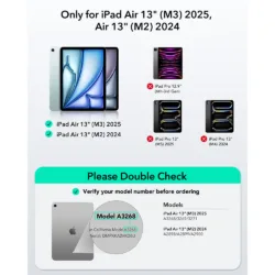 ESR รุ่น Shift Keyboard Case (Detachable) - เคส iPad Pro 13" (M5/M4) - สี Dark Gray (US Layout)