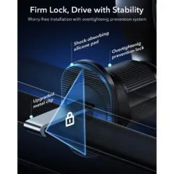 ESR รุ่น OmniLock Magnetic Car Charger with CryoBoost (25W) - แท่นชาร์จไร้สายติดช่องแอร์ในรถ - สี Black