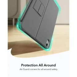 ESR รุ่น Flex Keyboard Case (Detachable) - เคส iPad 11" (A16/2025), iPad 10.9" (10th/2022) - สี Dark Gray (US Layout)