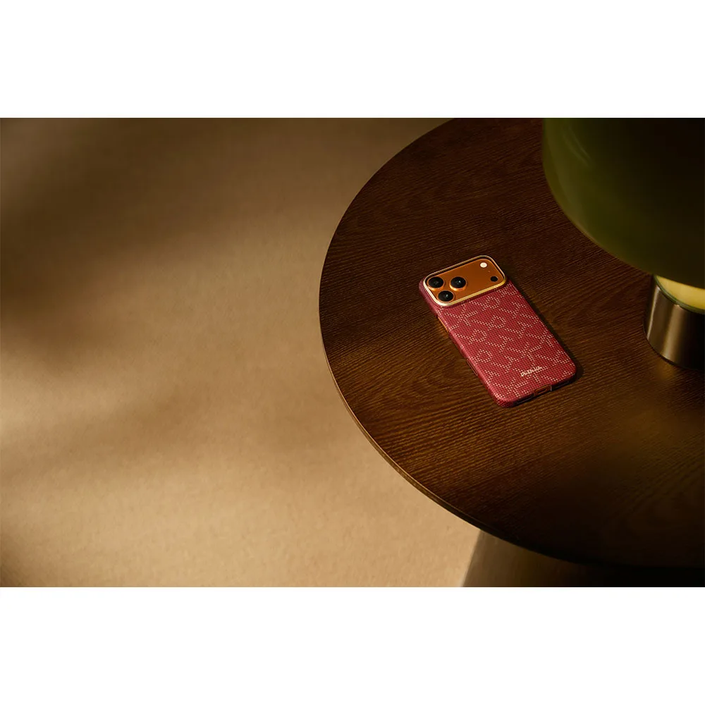 Pitaka รุ่น Ultra-Slim Case - เคส iPhone 17 Pro Max - สี Red/Gold 8 Pitaka รุ่น Ultra-Slim Case - เคส iPhone 17 Pro Max - สี Red/Gold - Image 8