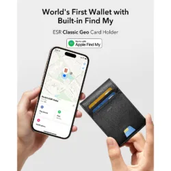 ESR รุ่น Classic Geo Card Holder (Find My) - กระเป๋าใส่บัตร - สี Twillingt black