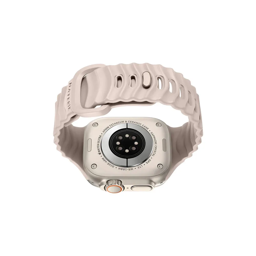 Materik รุ่น FKM Ripple Band - สายนาฬิกา Apple Watch 42(3)/44/45/46/49mm - สี Ivory Sand 2 Materik รุ่น FKM Ripple Band - สายนาฬิกา Apple Watch 42(3)/44/45/46/49mm - สี Ivory Sand - Image 2