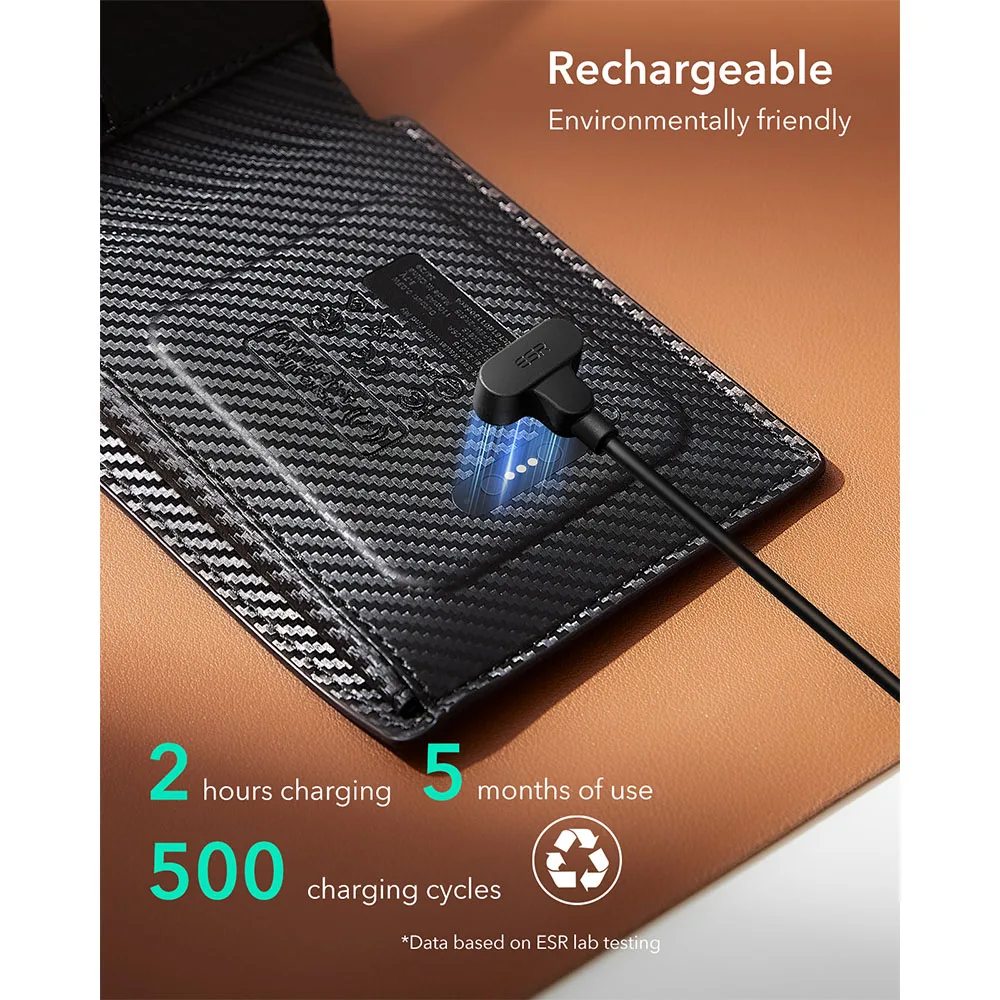 ESR รุ่น Geo Wallet (Find My) - กระเป๋าสตางค์ - สี Carbon Fiber 6 ESR รุ่น Geo Wallet (Find My) - กระเป๋าสตางค์ - สี Carbon Fiber - Image 6