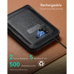 ESR รุ่น Classic Geo Card Holder (Find My) - กระเป๋าใส่บัตร - สี Twillingt black
