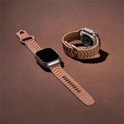 Materik รุ่น FKM Ripple Band - สายนาฬิกา Apple Watch 42(3)/44/45/46/49mm - สี Soft Clay 8 Materik รุ่น FKM Ripple Band - สายนาฬิกา Apple Watch 42(3)/44/45/46/49mm - สี Soft Clay