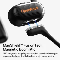 OpenRock รุ่น Link 20 - หูฟังไร้สาย Open Ear พร้อมไมค์แม่เหล็ก - สี Black