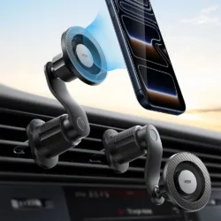 ESR รุ่น OmniLock Magnetic Car Mount (Air Vent) - แท่นวางมือถือติดช่องแอร์ในรถ - สี Black Carbon Fiber