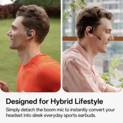 OpenRock รุ่น Link 20 - หูฟังไร้สาย Open Ear พร้อมไมค์แม่เหล็ก - สี Black