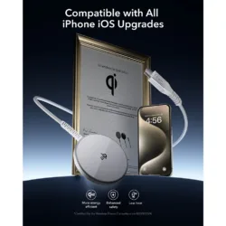 ESR รุ่น Qi2 Mini Wireless Charger (Halolock) - แท่นชาร์จไร้สาย - สี Silver