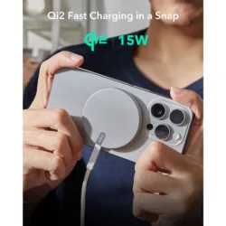 ESR รุ่น Qi2 Mini Wireless Charger (Halolock) - แท่นชาร์จไร้สาย - สี Silver