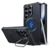 ESR รุ่น Cyber Tough Case with Stash Stand - เคส Galaxy S26 Ultra - สี Black 16 ESR รุ่น Cyber Tough Case with Stash Stand - เคส Galaxy S26 Ultra - สี Black
