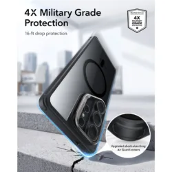 ESR รุ่น Classic Hybrid Case with Stash Stand - เคส Galaxy S26 Ultra - สี Clear Black 11 ESR รุ่น Classic Hybrid Case with Stash Stand - เคส Galaxy S26 Ultra - สี Clear Black