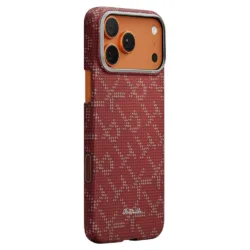 Pitaka รุ่น Ultra-Slim Case - เคส iPhone 17 Pro Max - สี Red/Gold
