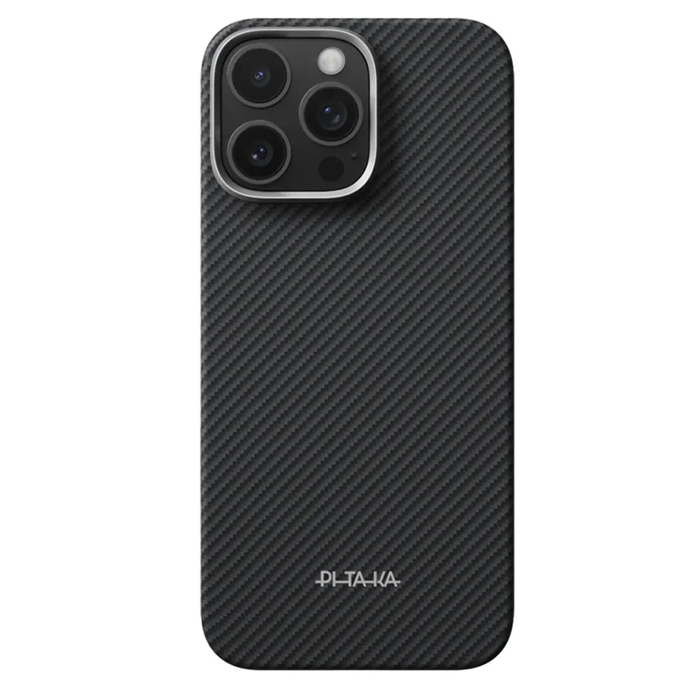 Pitaka รุ่น Ultra-Slim Case (PitaTap™) - เคส iPhone 16 Pro - สี Black/Grey 2 Pitaka รุ่น Ultra-Slim Case (PitaTap™) - เคส iPhone 16 Pro - สี Black/Grey - Image 2