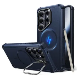 ESR รุ่น Cyber Tough Case with Stash Stand - เคส Galaxy S26 Ultra - สี Blue