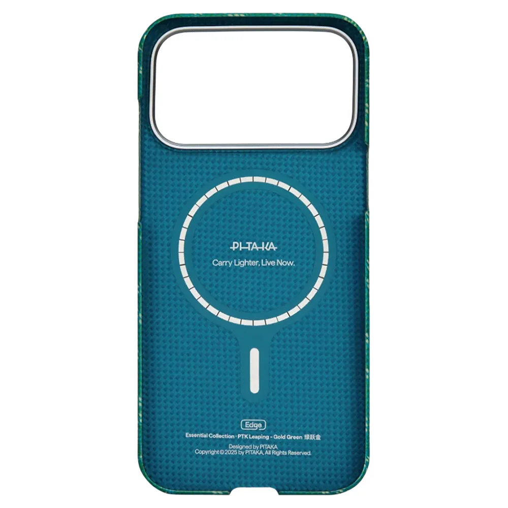 Pitaka รุ่น Ultra-Slim Case - เคส iPhone 17 Pro - สี Green/Gold 3 Pitaka รุ่น Ultra-Slim Case - เคส iPhone 17 Pro - สี Green/Gold - Image 3