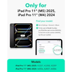 ESR รุ่น Rotating Shift Magnetic Case - เคส iPad Pro 11" (5th/2024) - สี Red 15 ESR รุ่น Rotating Shift Magnetic Case - เคส iPad Pro 11" (5th/2024) - สี Red