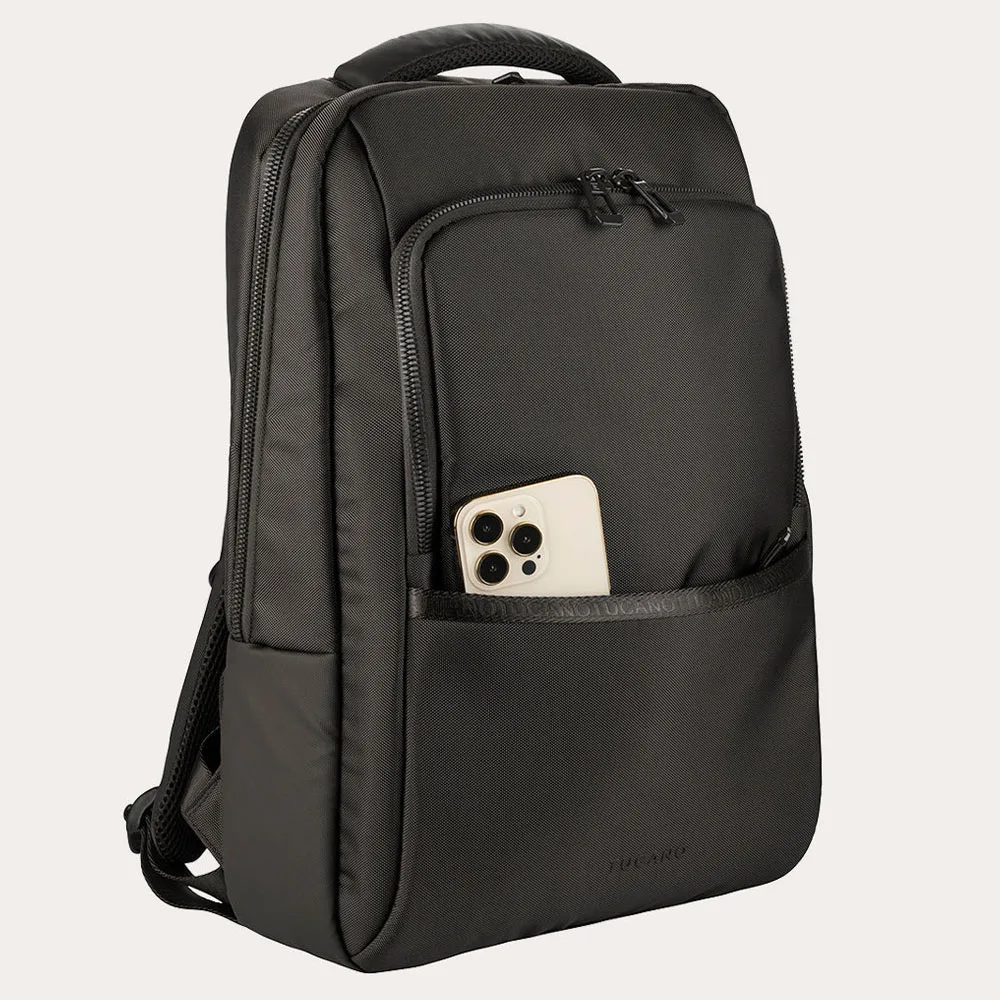 Tucano รุ่น Lunar Backpack - กระเป๋าเป้ Laptop 15.6"/MacBook Pro 16" - สี Black 4 Tucano รุ่น Lunar Backpack - กระเป๋าเป้ Laptop 15.6"/MacBook Pro 16" - สี Black - Image 4