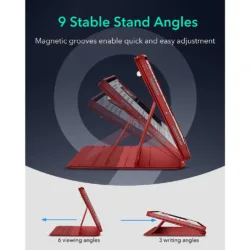 ESR รุ่น Rotating Shift Magnetic Case - เคส iPad Pro 11" (5th/2024) - สี Red 11 ESR รุ่น Rotating Shift Magnetic Case - เคส iPad Pro 11" (5th/2024) - สี Red