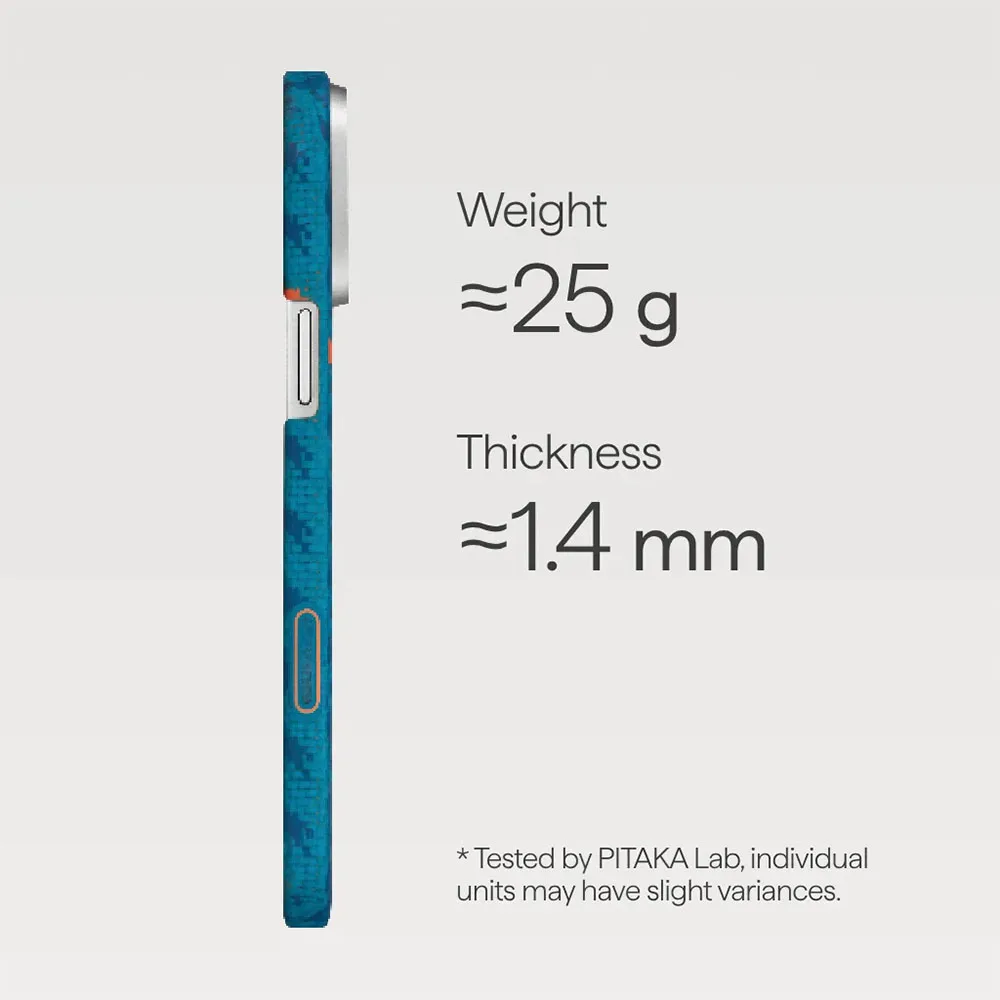 Pitaka รุ่น Happiness Rides Edge Case (PitaTap™) - เคส iPhone 16 Pro Max - สี Indigo 4 Pitaka รุ่น Happiness Rides Edge Case (PitaTap™) - เคส iPhone 16 Pro Max - สี Indigo - Image 4