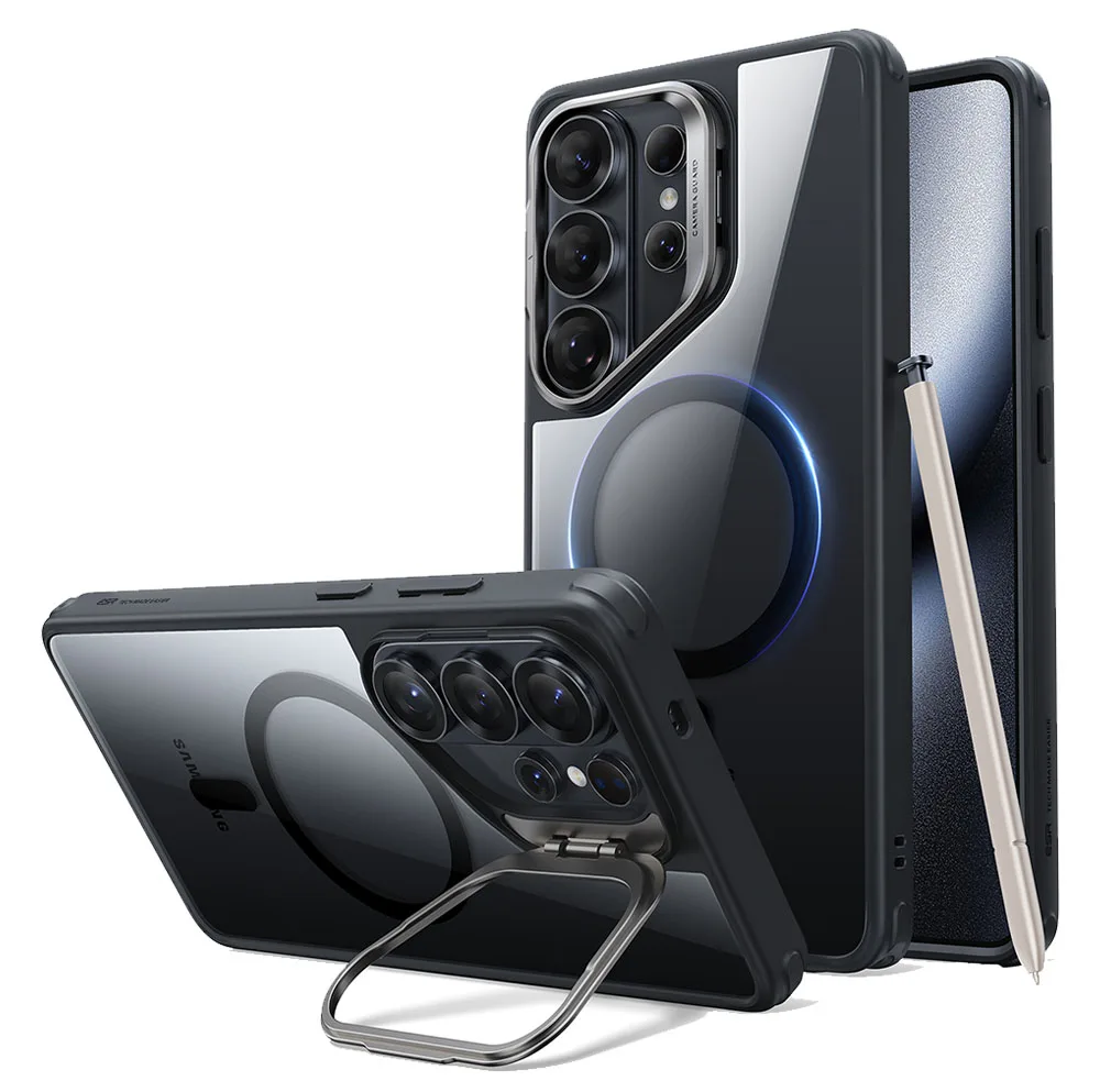 ESR รุ่น Classic Hybrid Case with Stash Stand - เคส Galaxy S26 Ultra - สี Clear Black 1 ESR รุ่น Classic Hybrid Case with Stash Stand - เคส Galaxy S26 Ultra - สี Clear Black
