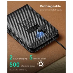 ESR รุ่น Classic Geo Card Holder (Find My) - กระเป๋าใส่บัตร - สี Carbon Fiber