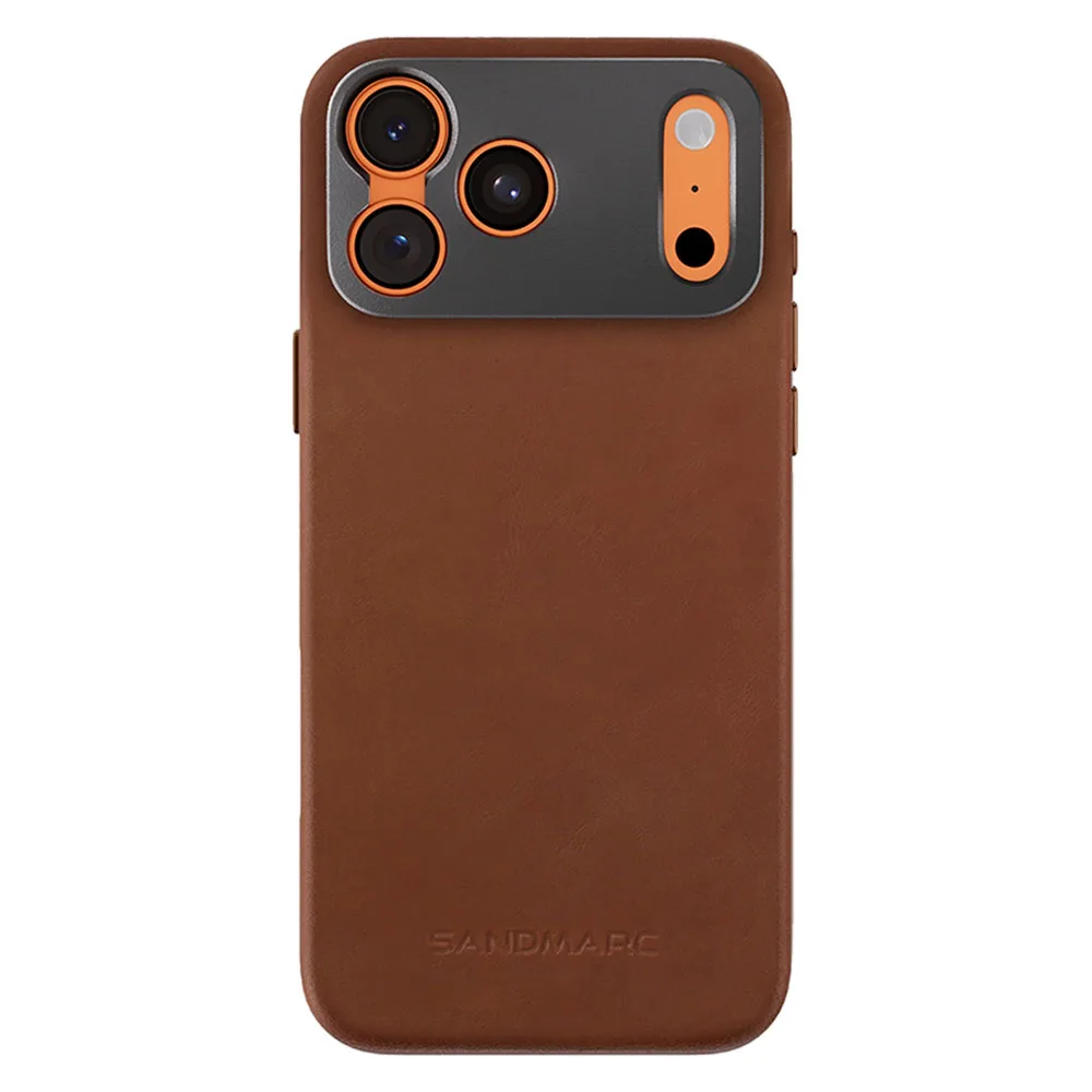 Sandmarc รุ่น Pro Leather Case - เคส iPhone 17 Pro Max - สี Tan