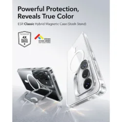 ESR รุ่น Classic Hybrid Case with Stash Stand - เคส Galaxy S26 - สี Clear