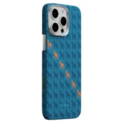 Pitaka รุ่น Happiness Rides Edge Case (PitaTap™) - เคส iPhone 16 Pro Max - สี Indigo