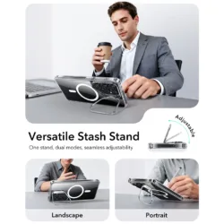 ESR รุ่น Classic Hybrid Case with Stash Stand - เคส Galaxy S26 Ultra - สี Clear 17 ESR รุ่น Classic Hybrid Case with Stash Stand - เคส Galaxy S26 Ultra - สี Clear