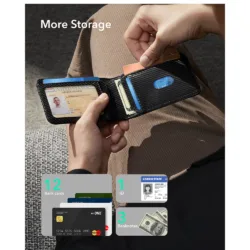 ESR รุ่น Classic Geo Card Holder (Find My) - กระเป๋าใส่บัตร - สี Carbon Fiber