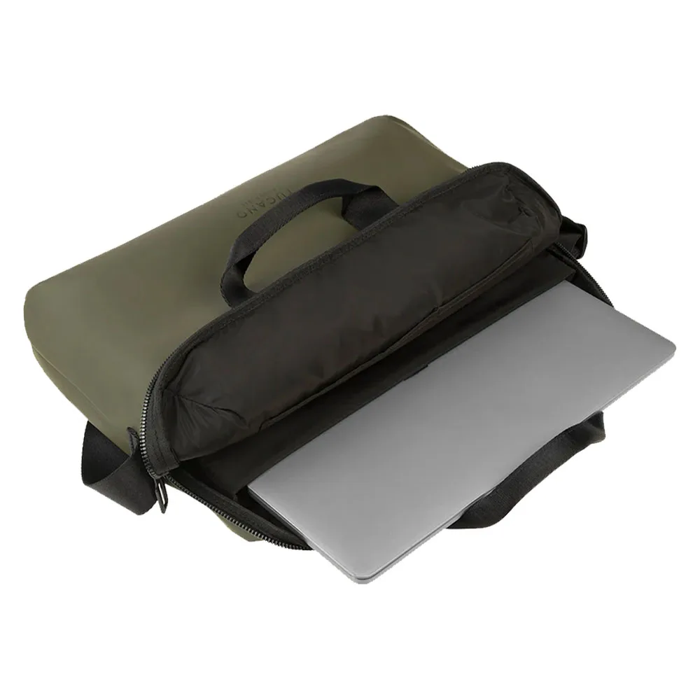 Tucano รุ่น GOMMO Brief - กระเป๋าโน๊ตบุ๊ค Laptops 15.6" / Macbook Pro 16" - สี Military green 5 Tucano รุ่น GOMMO Brief - กระเป๋าโน๊ตบุ๊ค Laptops 15.6" / Macbook Pro 16" - สี Military green - Image 5
