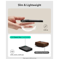 ESR รุ่น Classic Geo Card Holder (Find My) - กระเป๋าใส่บัตร - สี Carbon Fiber