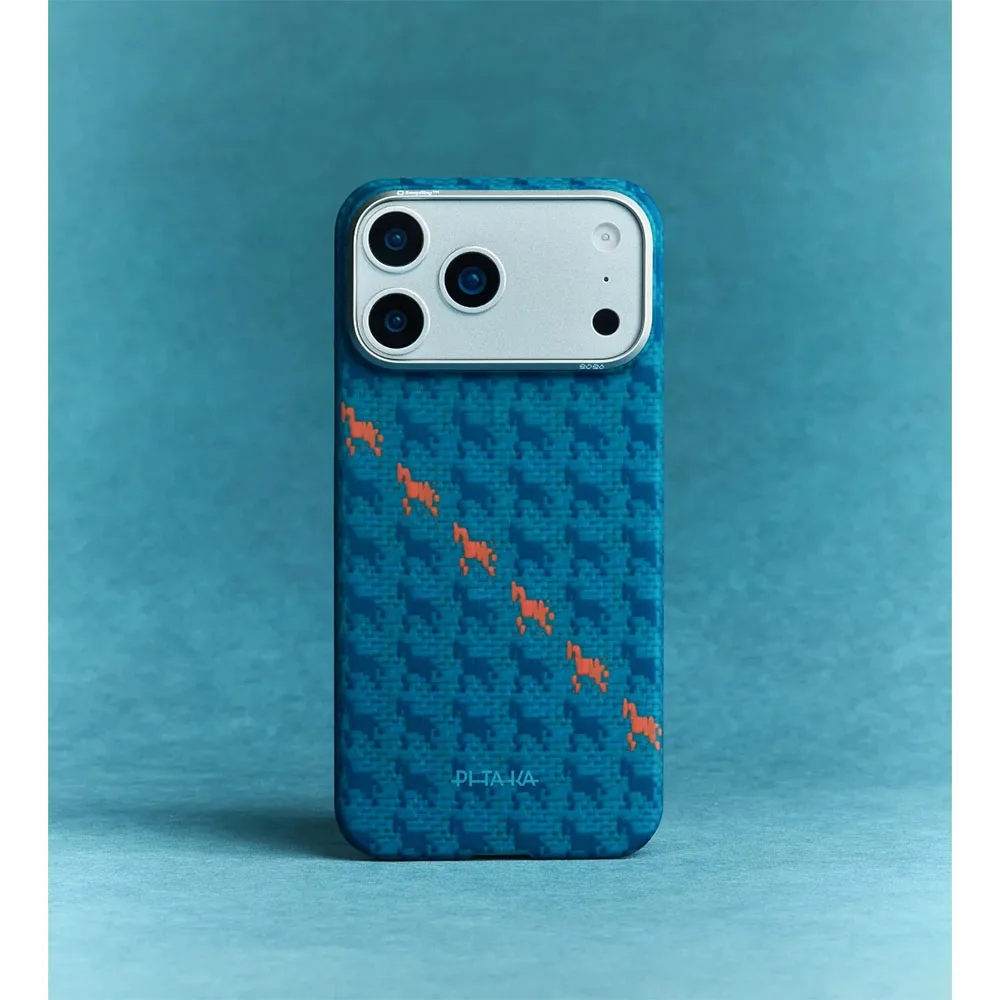 Pitaka รุ่น Happiness Rides Edge Case (PitaTap™) - เคส iPhone 16 Pro Max - สี Indigo 11 Pitaka รุ่น Happiness Rides Edge Case (PitaTap™) - เคส iPhone 16 Pro Max - สี Indigo - Image 11