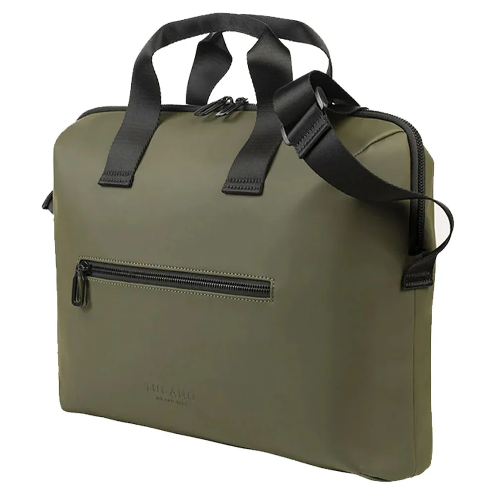 Tucano รุ่น GOMMO Brief - กระเป๋าโน๊ตบุ๊ค Laptops 15.6" / Macbook Pro 16" - สี Military green 3 Tucano รุ่น GOMMO Brief - กระเป๋าโน๊ตบุ๊ค Laptops 15.6" / Macbook Pro 16" - สี Military green - Image 3