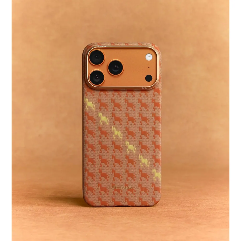 Pitaka รุ่น Happiness Rides Edge Case (PitaTap™) - เคส iPhone 16 Pro - สี Amber 10 Pitaka รุ่น Happiness Rides Edge Case (PitaTap™) - เคส iPhone 16 Pro - สี Amber - Image 10